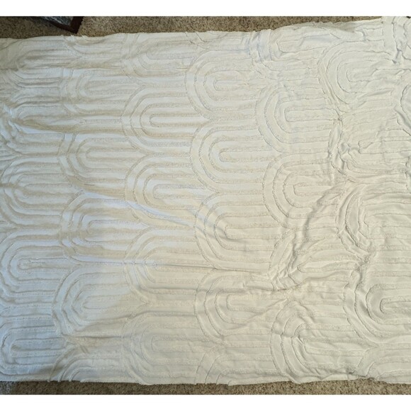 Aeropostle TWIN XL comforter and sham white/cream rainbow - Picture 3 of 6